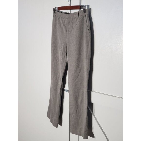 RALP LAUREN FLARE LEG PANT COLOR GRAY WOOL/LICRA RISE 9.5 INSEAM 29" SIZE 2 - Picture 3 of 5
